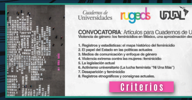 Convocatoria: artículos para Cuadernos de Universidades (criterios)